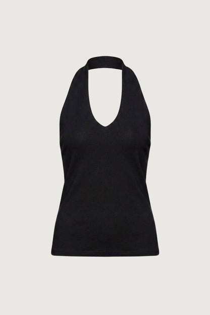 CLASSIC V-NECK HALTER TANK TOP