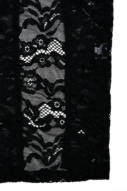 Sleeveless Lace High Slit Maxi Dress