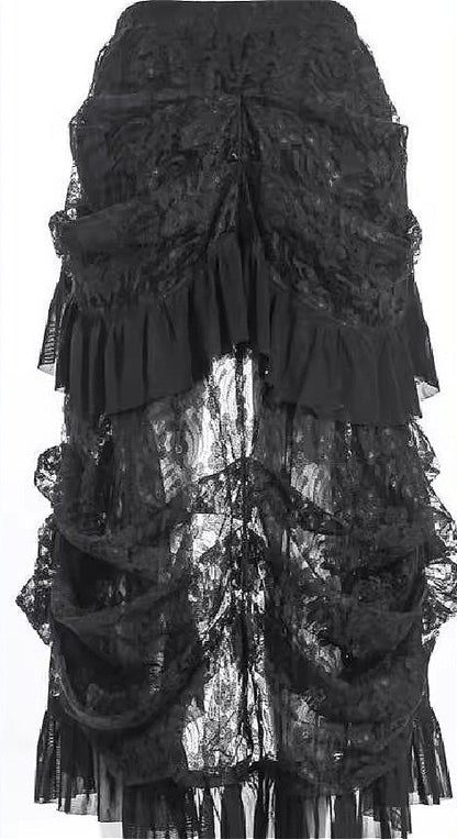 Gothic Banquet Lace Midi Dress