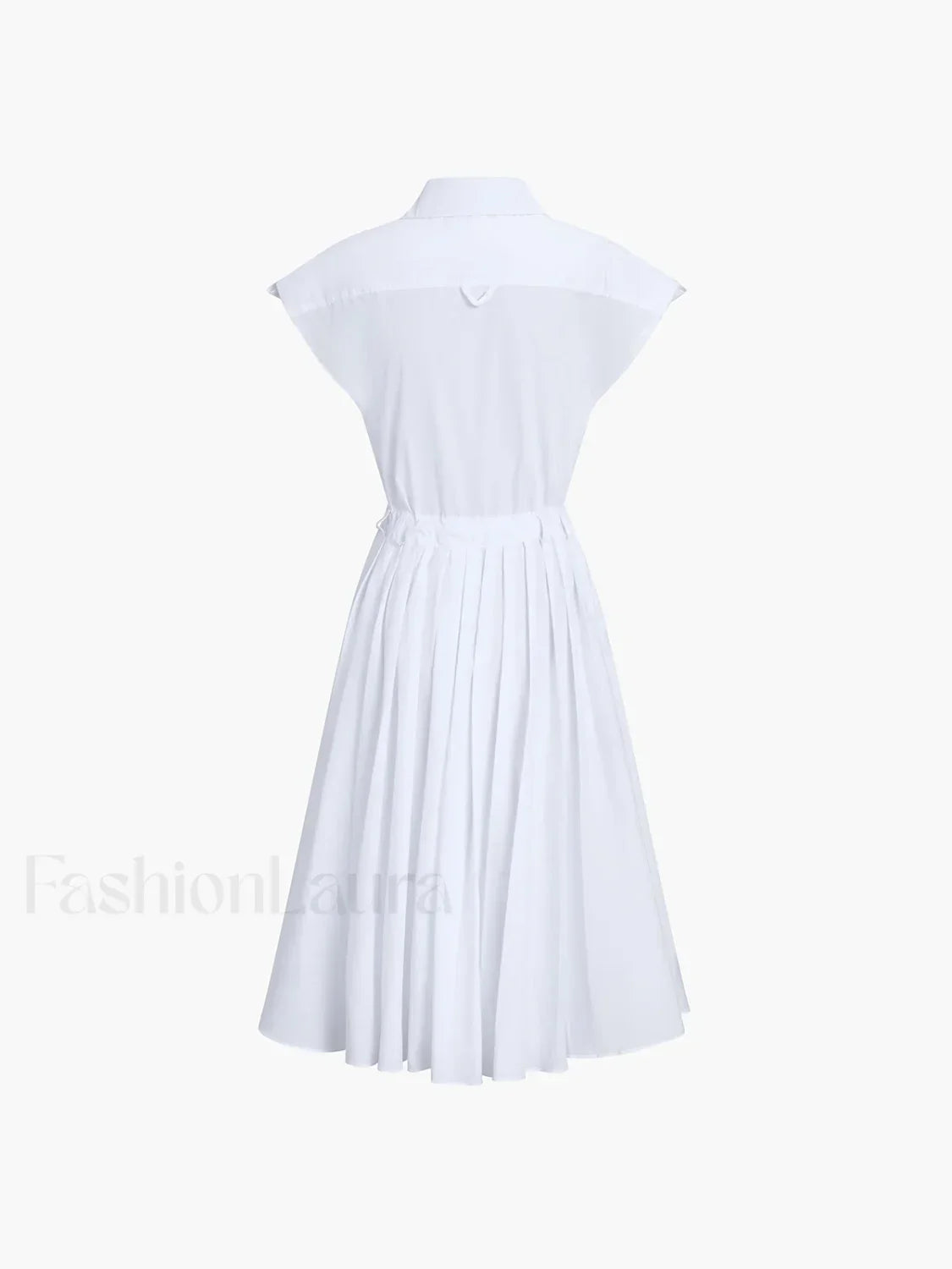 Cotton Blends Sleeveless Trendy Split Midi Dress
