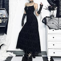 Cross Grouping Net Celebration Maxi Dress