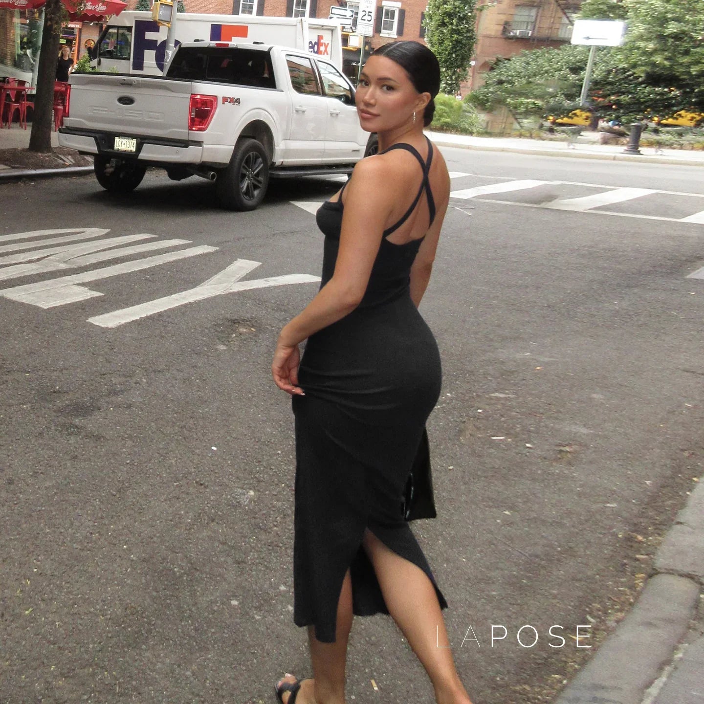 Abrianna Halter Backless Maxi Dress