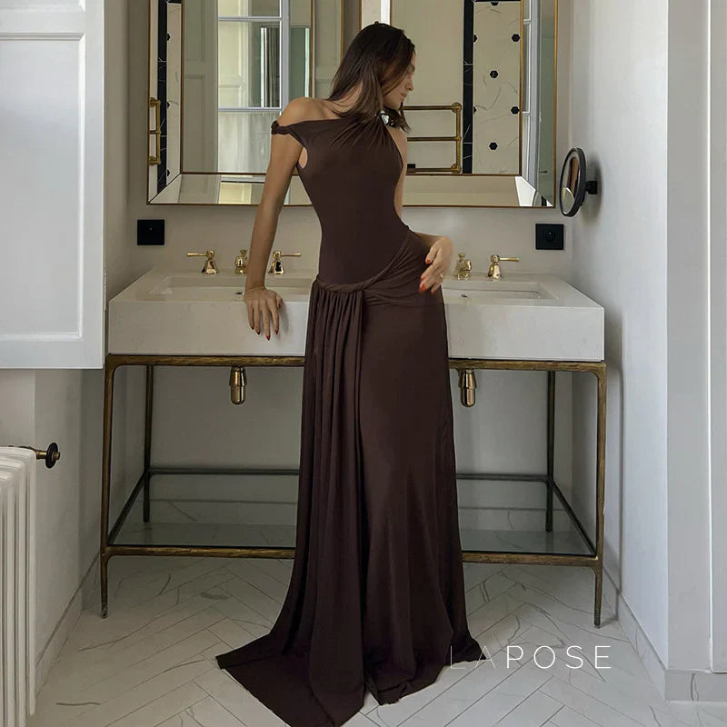 Azalia Twisted Draped Dress