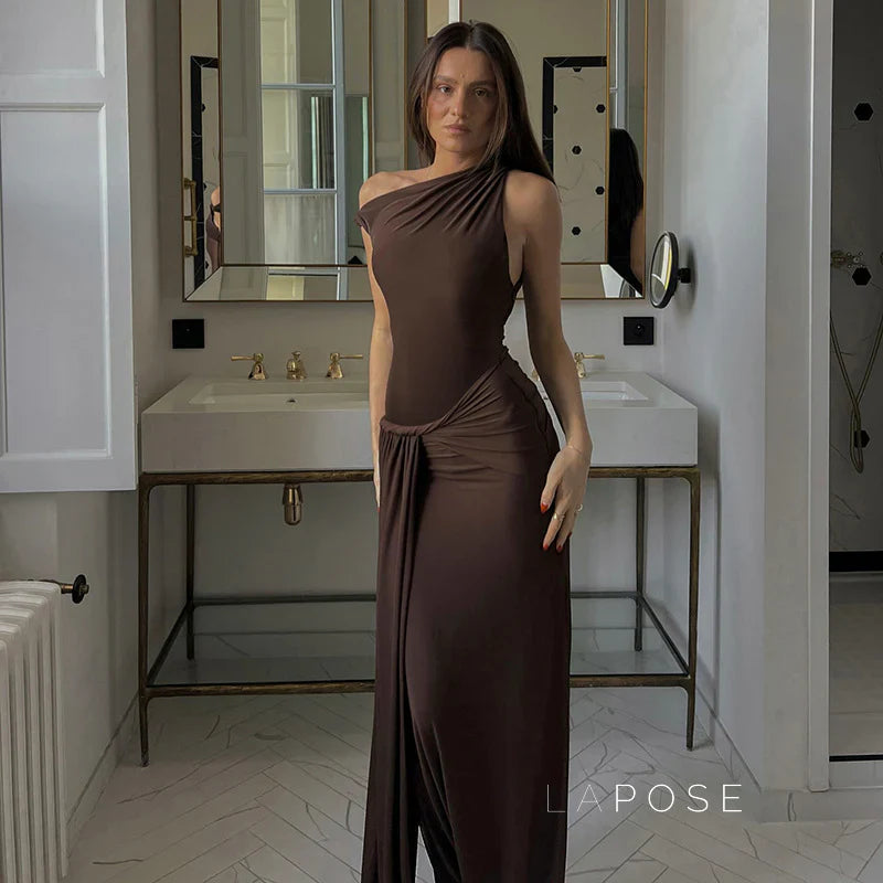 Azalia Twisted Draped Dress