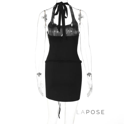 Cali Halter Ring Midi Dress