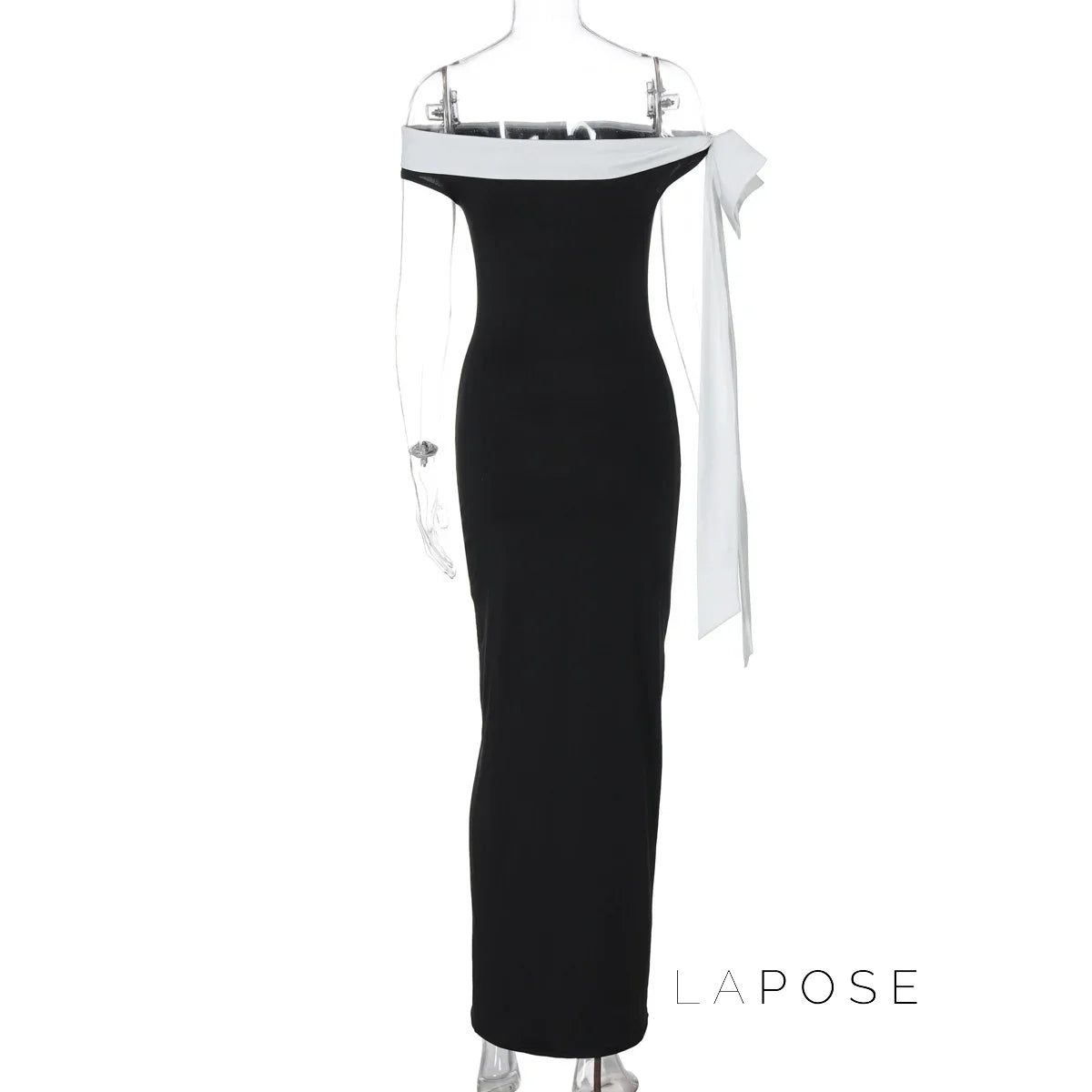 Elyanna Off Shoulder Bow Maxi Dress