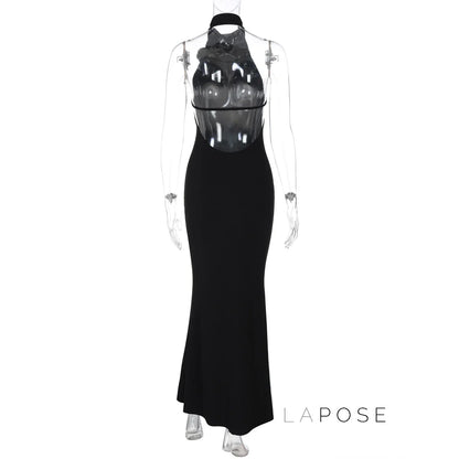 Iliana Halter Backless Maxi Dress