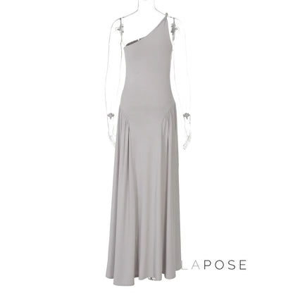 Kamoni One-Shoulder Ruched Maxi Dress