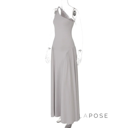 Kamoni One-Shoulder Ruched Maxi Dress
