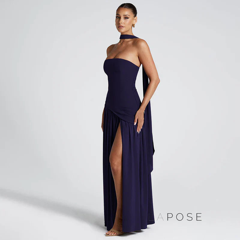 Kamree Strapless Backless Maxi Dress