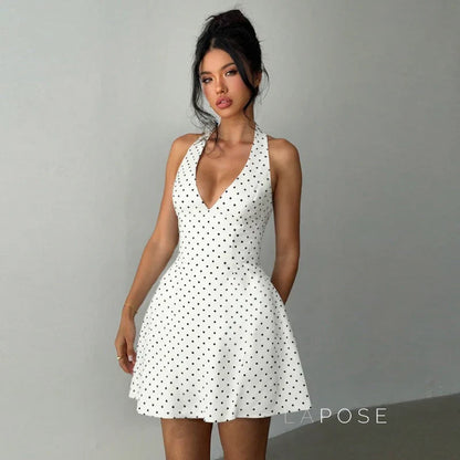 Maahi Printed Halter Dress