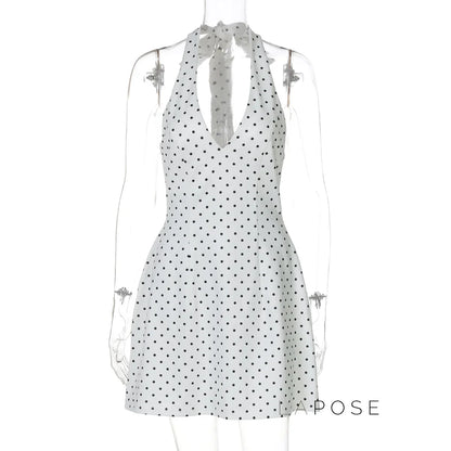 Maahi Printed Halter Dress