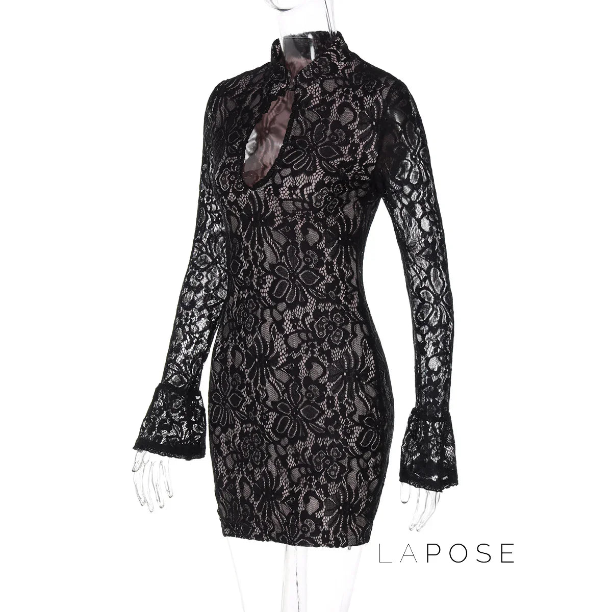Riley Lace Bodycon Midi Dress