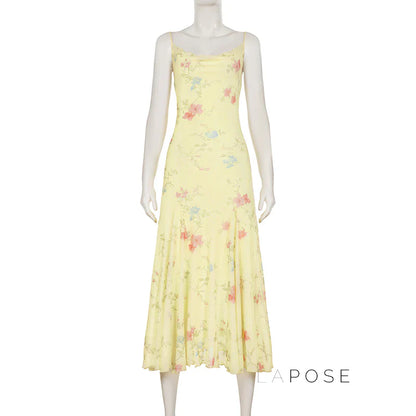 Vanna Botanical Print Maxi Dress