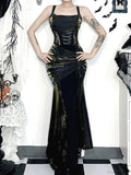 Tall Waist Bandage Bodice Maxi Dress